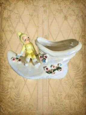 Vintage Japan Fairy Pixie Elf Planter